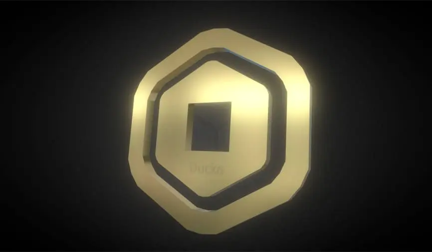 un robux dorado